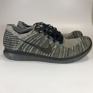 Nike Free RN Flyknit Cargo Khaki Black Running Sneakers 831069-305 Men’s Size 12
